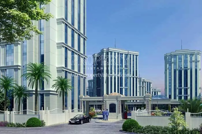 The entrance of the Istanbul Prestij Park compound