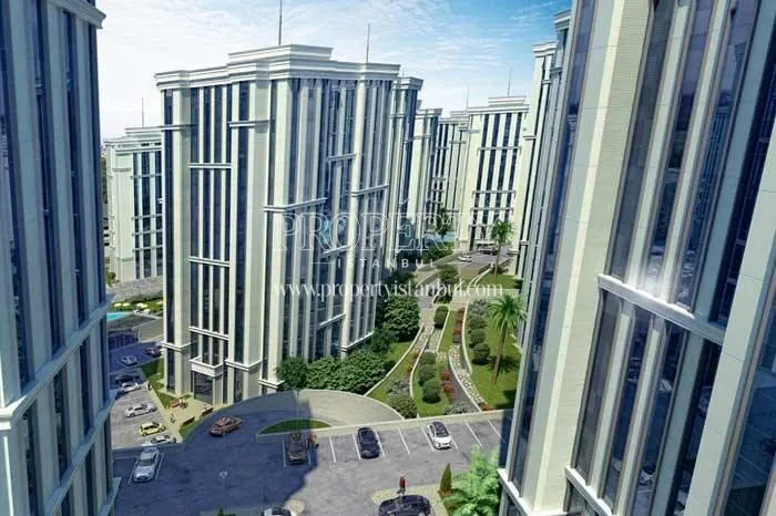 Parking lot in the Istanbul Prestij Park compound