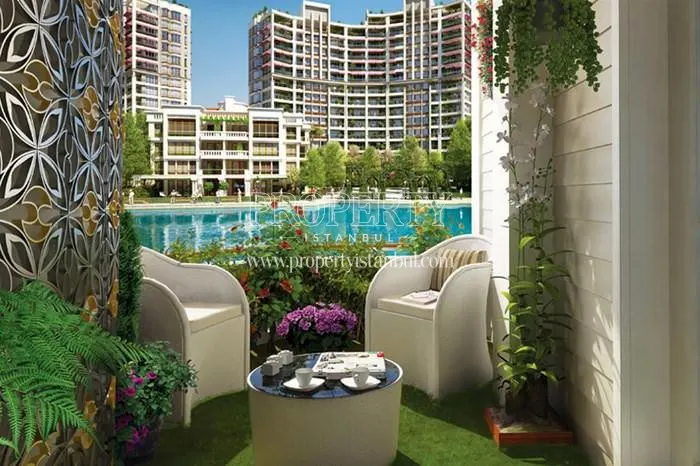 The armchairs in the garden of Istanbul Saraylari