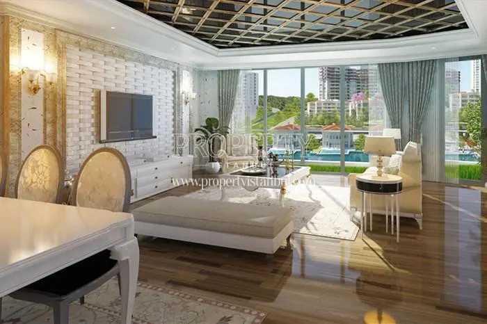 Spacious living room in Istanbul Saraylari