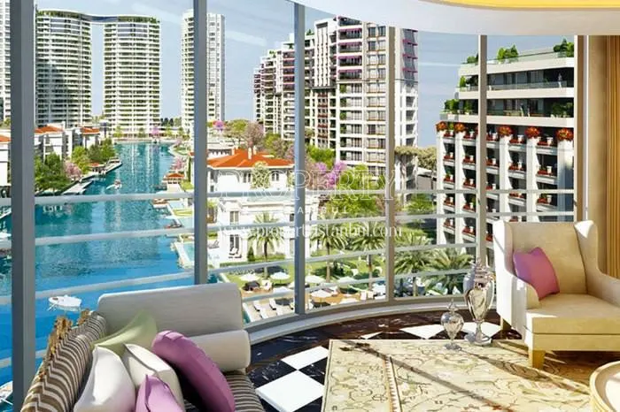One of the living rooms in Istanbul Saraylari