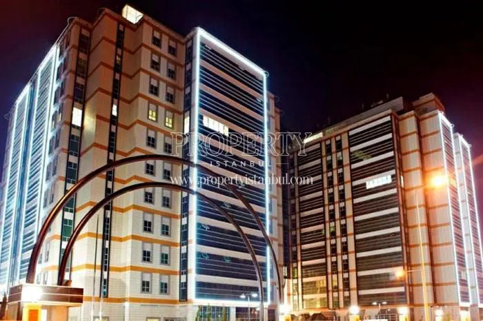 Istanbul Vizyon Park project at night