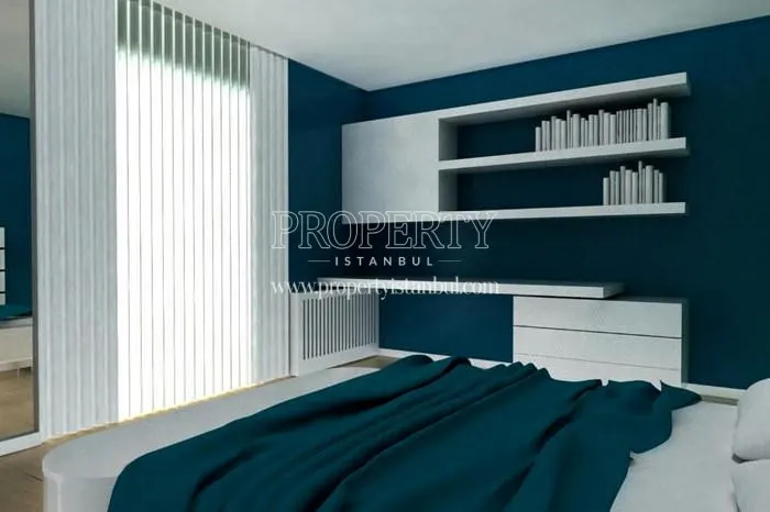 White master bedroom in Istanbulensis