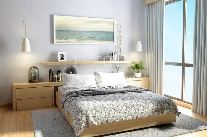 One of the master bedrooms in Iva Flats Kagithane