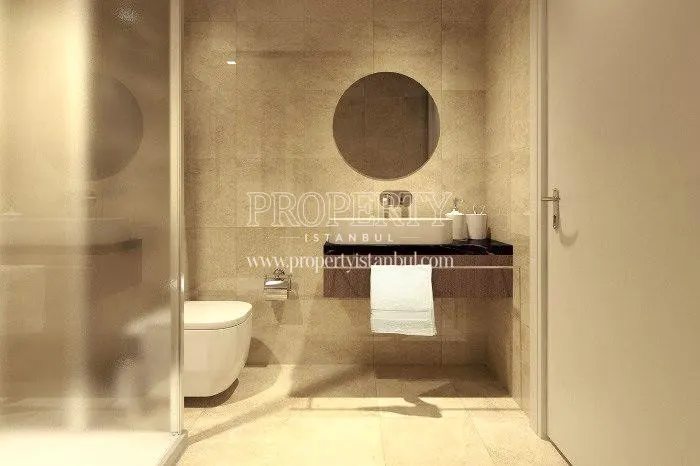 One of the bathrooms in Iva Suites Kagithane