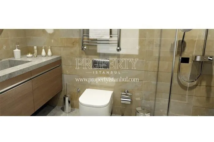 One of the bathrooms in Iva Yeni Acibadem