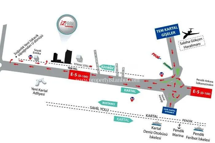 The plan of the Iz Park project location
