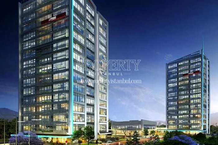Iz Park towers at night