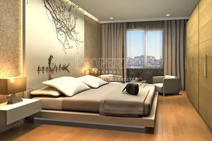 One of the master bedrooms in Kagithane 7000