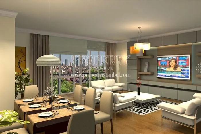 One of the living rooms in Kagithane 7000