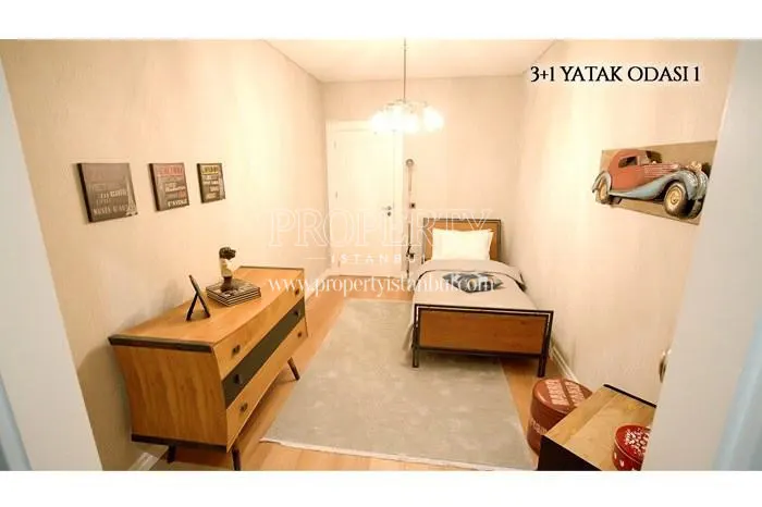 One of the bedrooms in Kameroglu Metrohome Residence