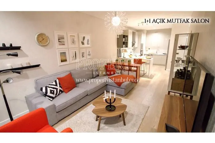 Open-design kitchen in Kameroglu Metrohome Residence