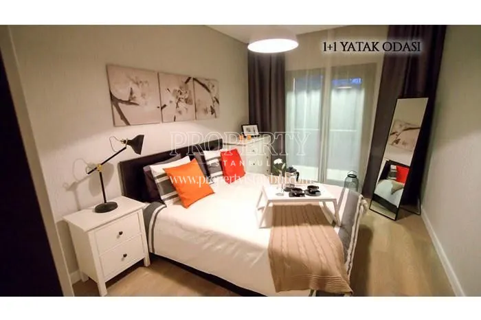 One of the master bedrooms in Kameroglu Metrohome Residence