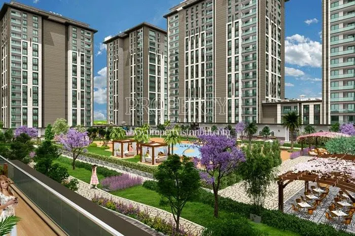 The inside of the Kameroglu Metrohome Residence compound