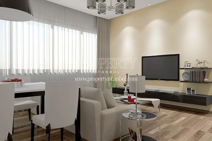 One of the living rooms in Kartal 101 Residence