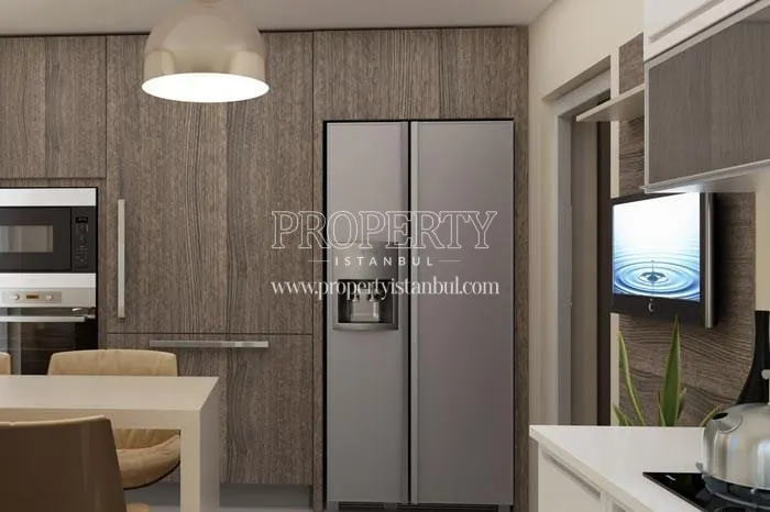 The fridge in one of the units of Kasaba 3. Etap