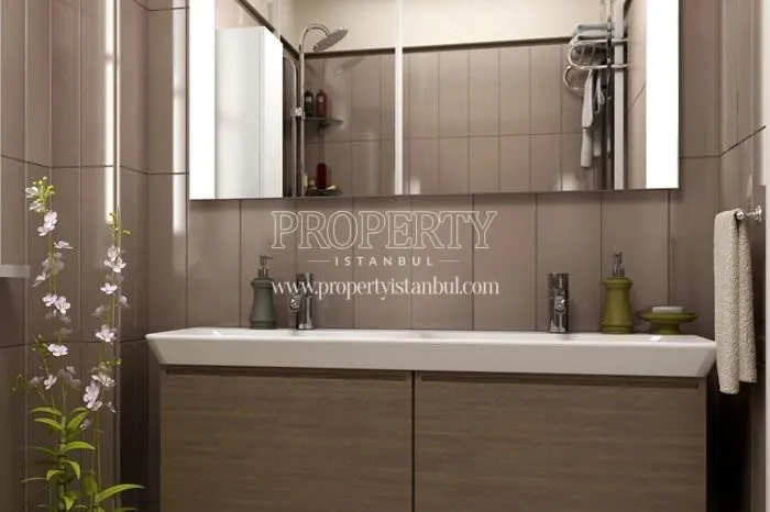 One of the bathrooms in the Kasaba 3. Etap complex