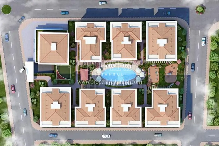 The panoramaic view of Kasr-i Istanbul blocks