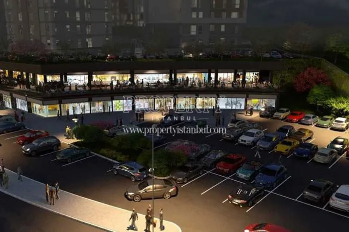 Parking lot in Kayasehir Anacadde