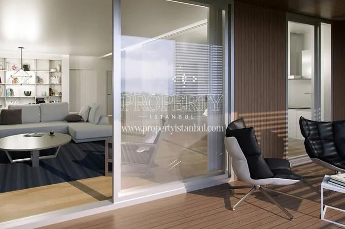 The apartment with the balcony in Kemerlife 23