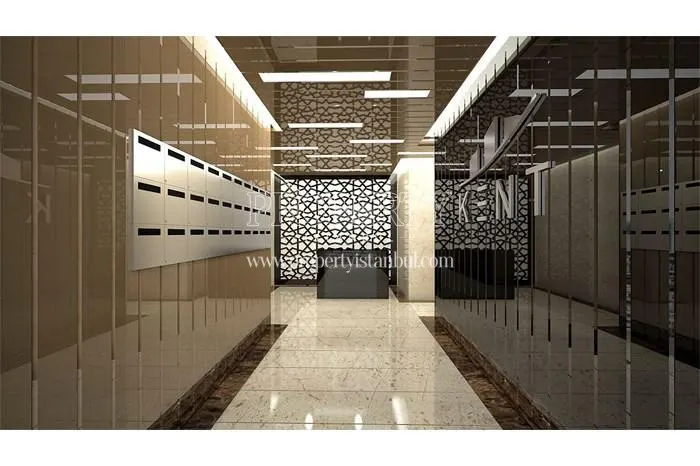 The post boxes inside the Kent Residence building