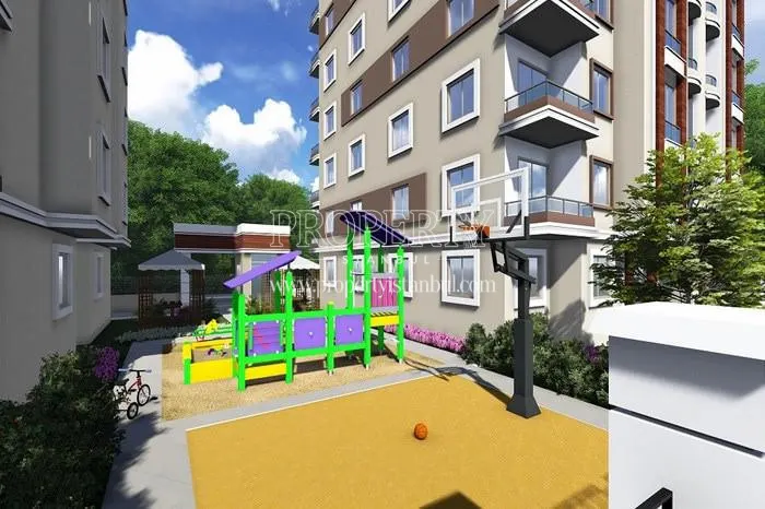 The playground for children in Kestane Park Evleri