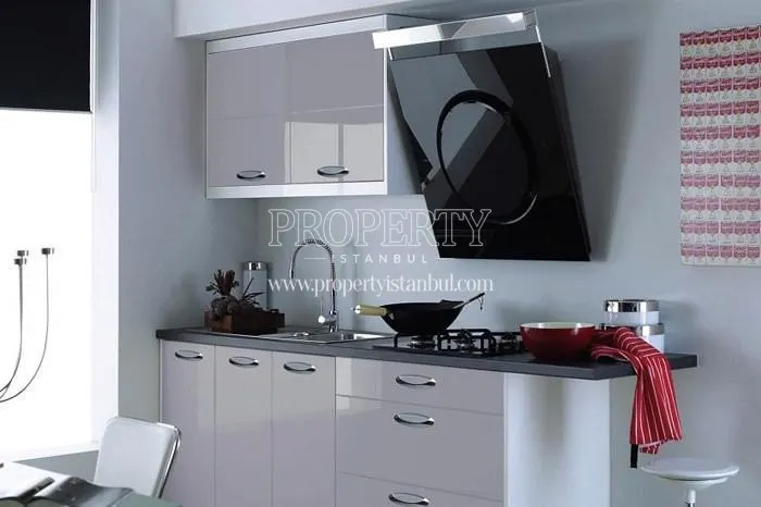 The kitchen in Kestane Park Evleri