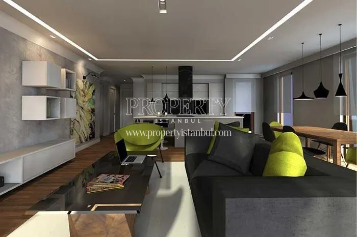 One of the living rooms in Keten Bomonti
