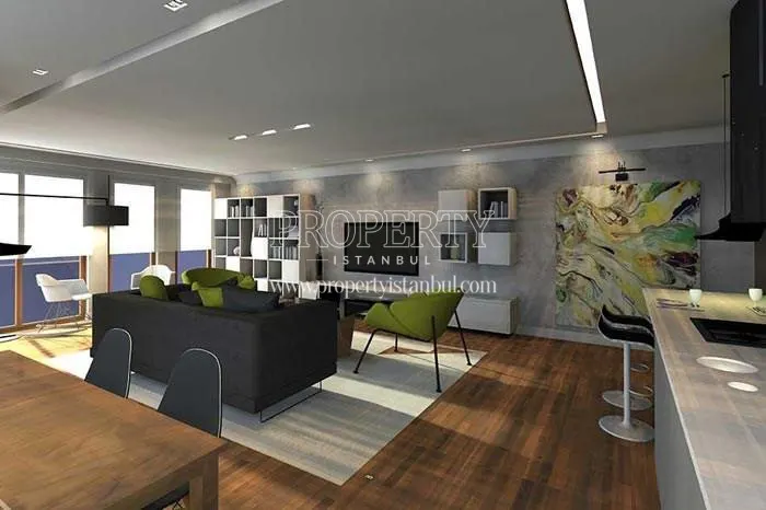 One of the living rooms in Keten Bomonti