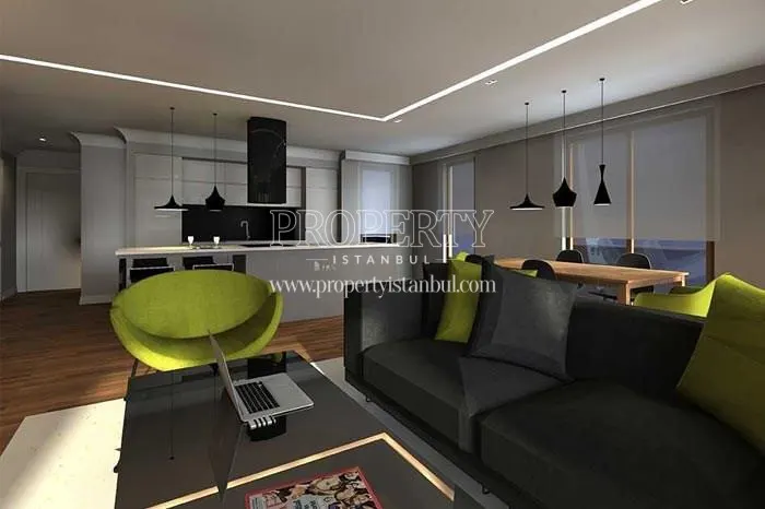 One of the living rooms in Keten Bomonti