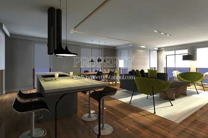 One of the living rooms in Keten Bomonti