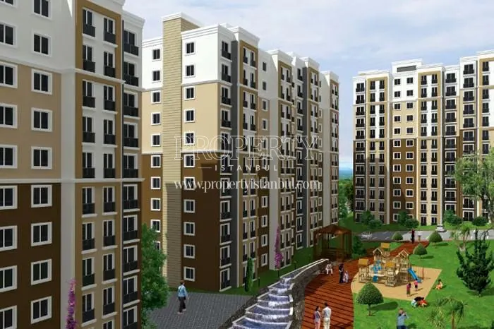 The inside of the Kiptas Hadimkoy Konutlari 3. Etap compound