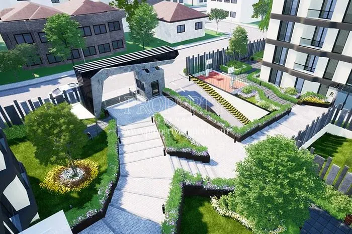 The landscape of the Korkmazkaya Cesme compound