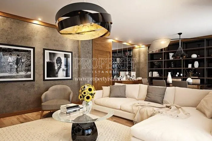 The spacious living room in Korkmazkaya Cesme