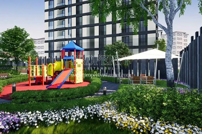 Playground for children in the Korkmazkaya Cesme compound