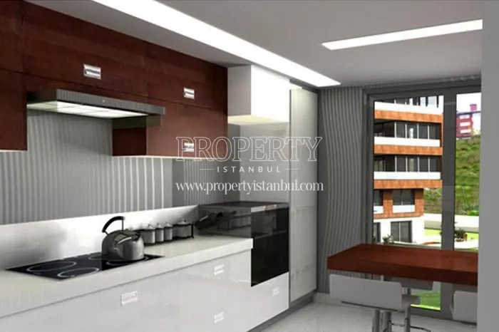 A kitchen in Koru Konaklari