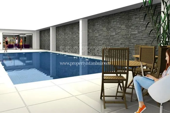 The indoor swimming pool in Koru Konaklari