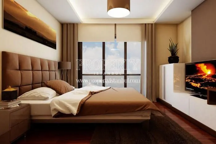 One of the master bedrooms in Koru Residence