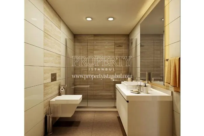 One of the bathrooms in Koru Residence
