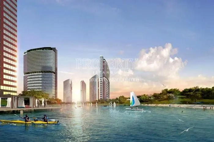The artificial sea in Koza Park