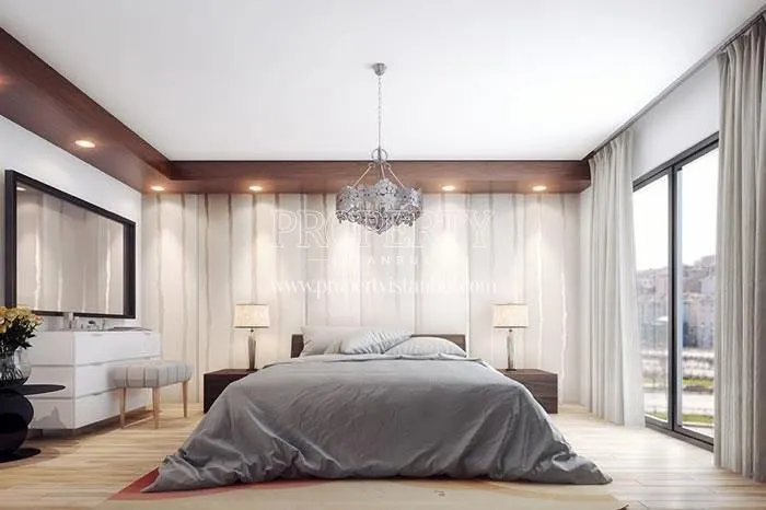 One of the master bedrooms in Kuleli Evleri Poyraz 2