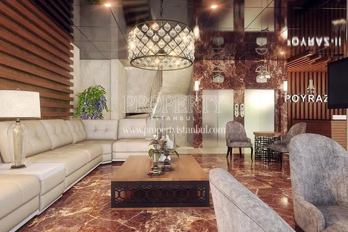 The reception of the Kuleli Evleri Poyraz 2 building