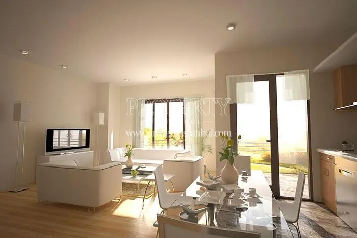 Living room with white furniture in Kulvar Residence