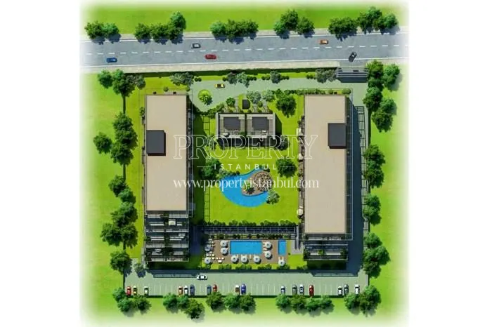 The layout plan of the Kurtkoy Paragon project