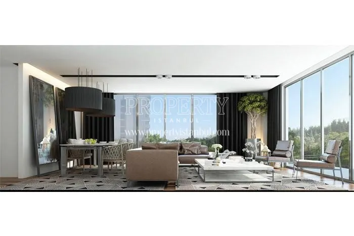 The spacious living room in Lal Bahce