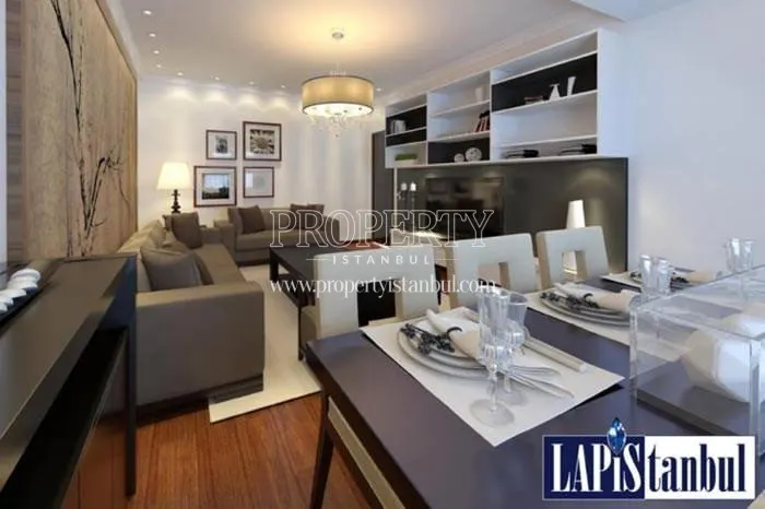 Narrow living room in Lapistanbul