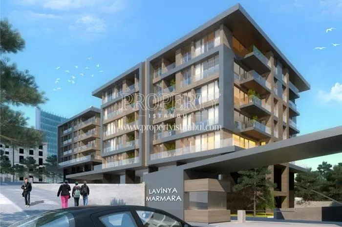 The entrance of the Lavinya Marmara 1 project