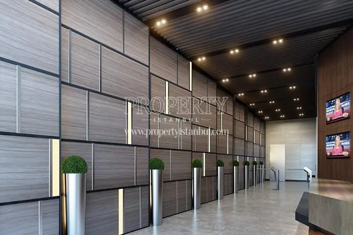 The hall in the Lea Caglayan building