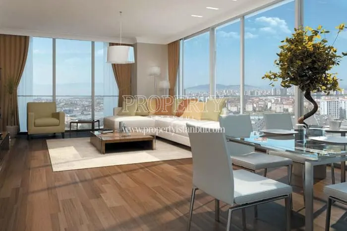 One of the living rooms in Lekule homes