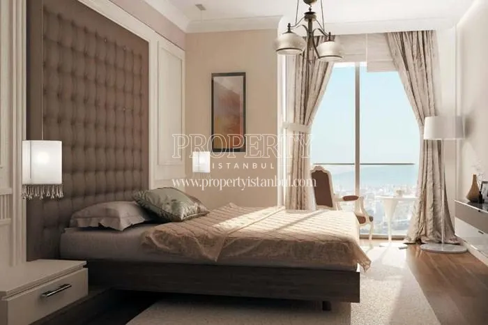 Brown bed in one of the master bedrooms in Lekule